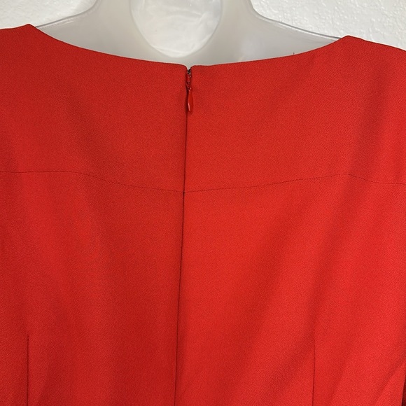 Banana Republic Red Flounce Sleeve Midi Dress Size 2P NWT - Picture 7 of 8